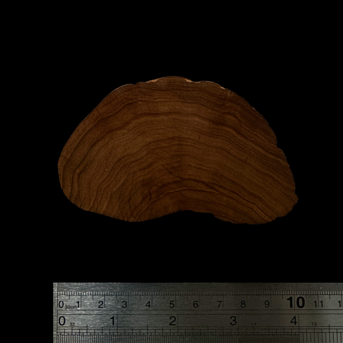 BMSWS136 Black Meat Figured Mysore Sandalwood Slab 7.8mm Thickness 36.9 grams