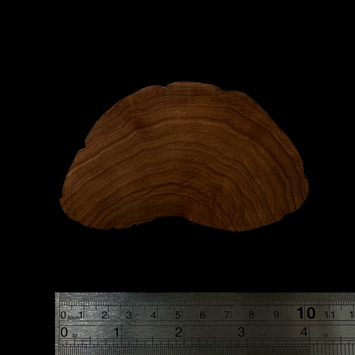 BMSWS136 Black Meat Figured Mysore Sandalwood Slab 7.8mm Thickness 36.9 grams