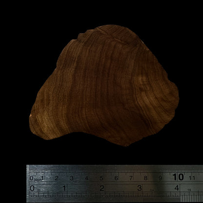 BMSWS143 Black Meat Figured Mysore Sandalwood Slab 7.9mm Thickness 49 grams