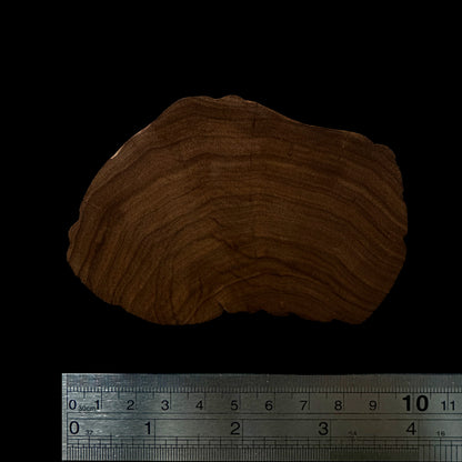 BMSWS144 Black Meat Figured Mysore Sandalwood Slab 7.9mm Thickness 37.8 grams