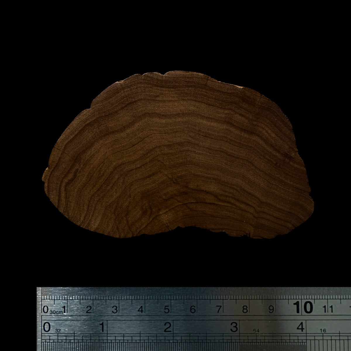 BMSWS149 Black Meat Figured Mysore Sandalwood Slab 7.8mm Thickness 37.9 grams