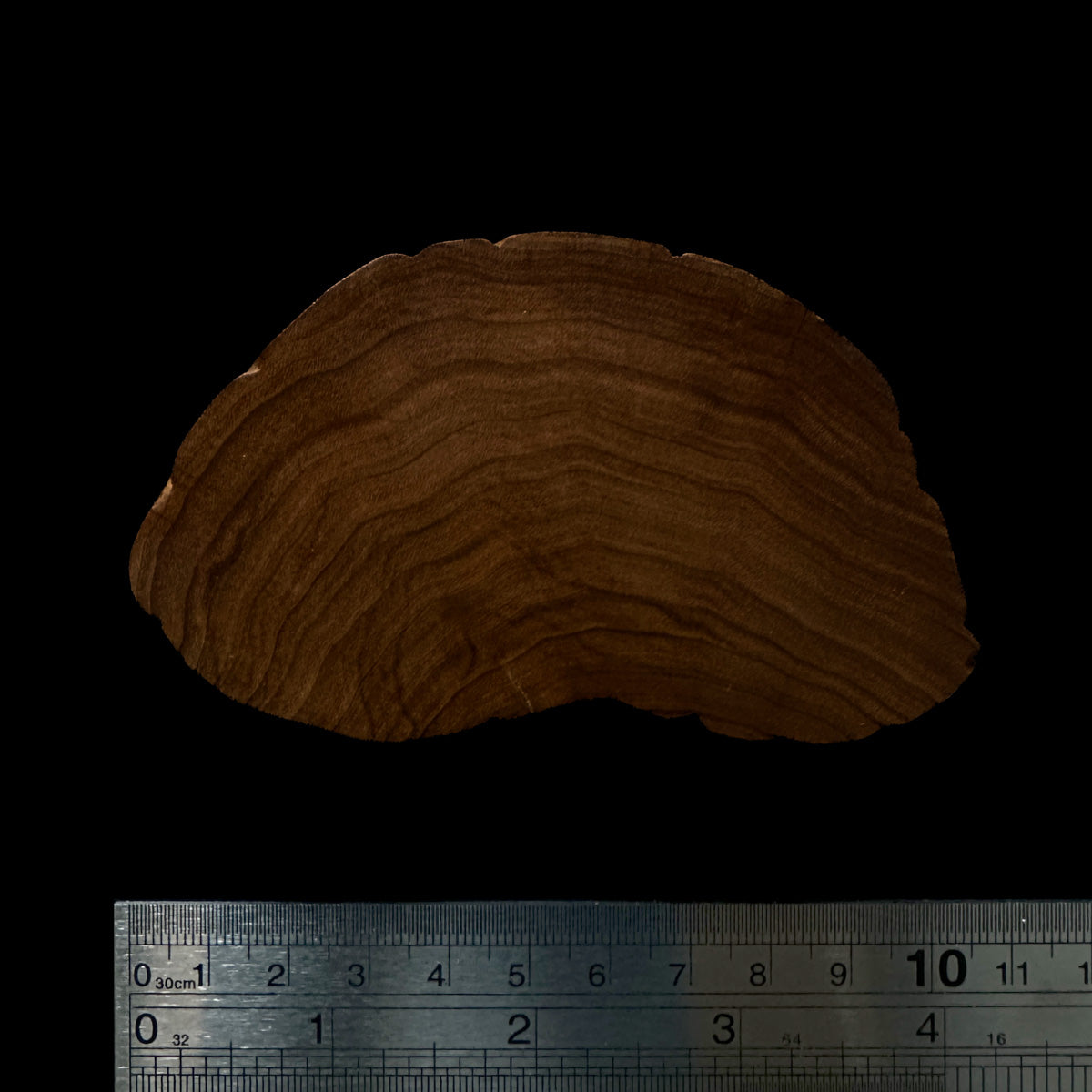 BMSWS150 Black Meat Figured Mysore Sandalwood Slab 7.8mm Thickness 37.8 grams