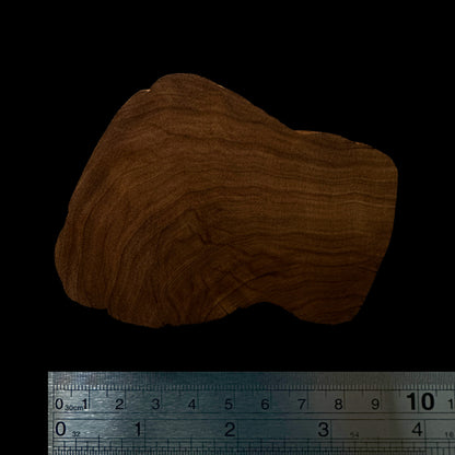 BMSWS155 Black Meat Figured Mysore Sandalwood Slab 7.8mm Thickness 36.5 grams