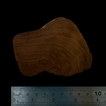 BMSWS155 Black Meat Figured Mysore Sandalwood Slab 7.8mm Thickness 36.5 grams