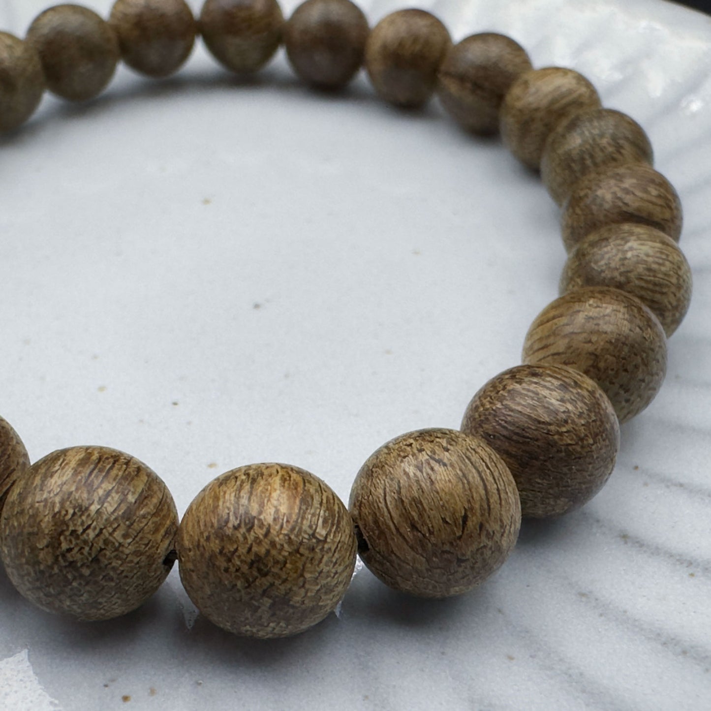 Wild Sabah Aloeswood Round Beads Bracelet 8.5mm 23 Beads