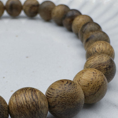 Wild Jayapura Aloeswood Round Beads Bracelet 7.2mm 28 Beads