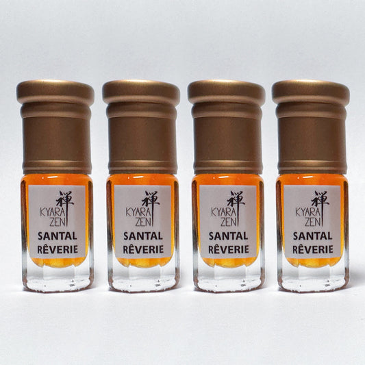 Santal Rêverie by Kyarazen 4 Bottles Bundle (1/4 Tola x 4)